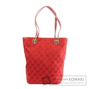 Gucci 002 1099 GG Pattern Tote Bag Canvas